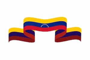 PSD gratuito disegno della bandiera del venezuela isolato