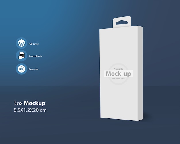 Download Vertical box packaging mockup | Premium PSD File