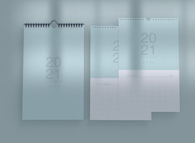 Вертикальный макет календаря