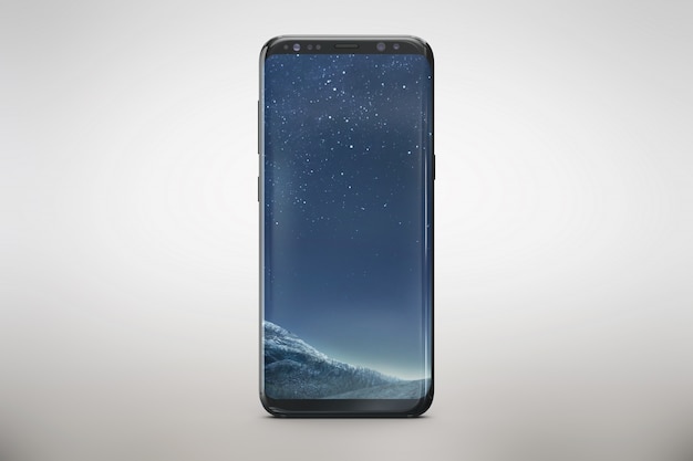 Vertical smartphone mock up