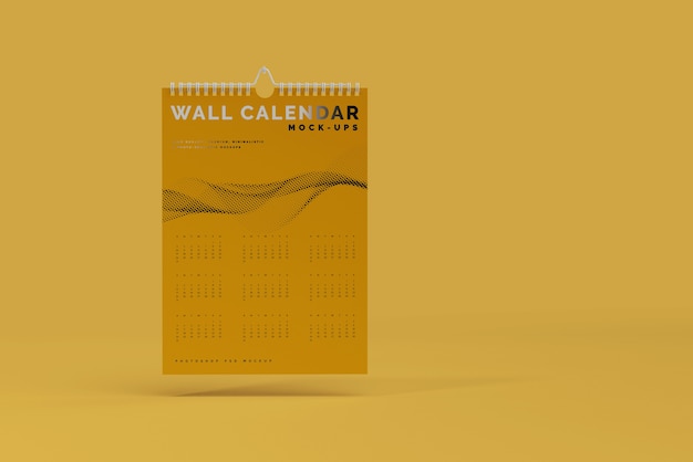 Vertical Wall Calendar Mockup