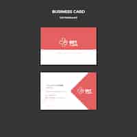 Free PSD veterinary business card template