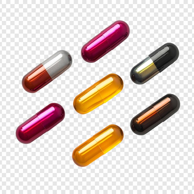 Free PSD vibrant capsules a colorful display of medication