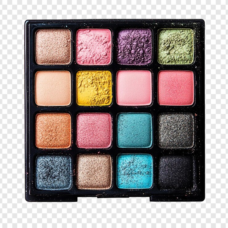 मुफ़्त PSD vibrant eyeshadow palette a colorful makeup collection