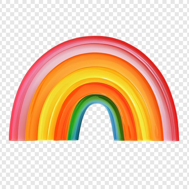 vibrant rainbow arc a colorful and joyful digital illustration