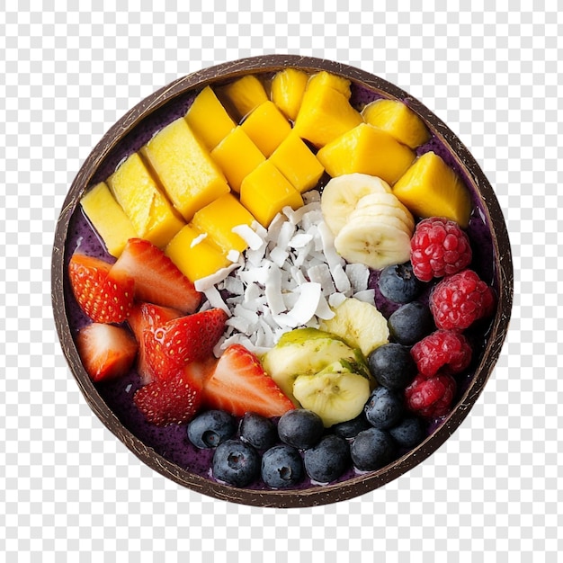 vibrant tropical fruit bowl a delightful blend of mango berries and banana