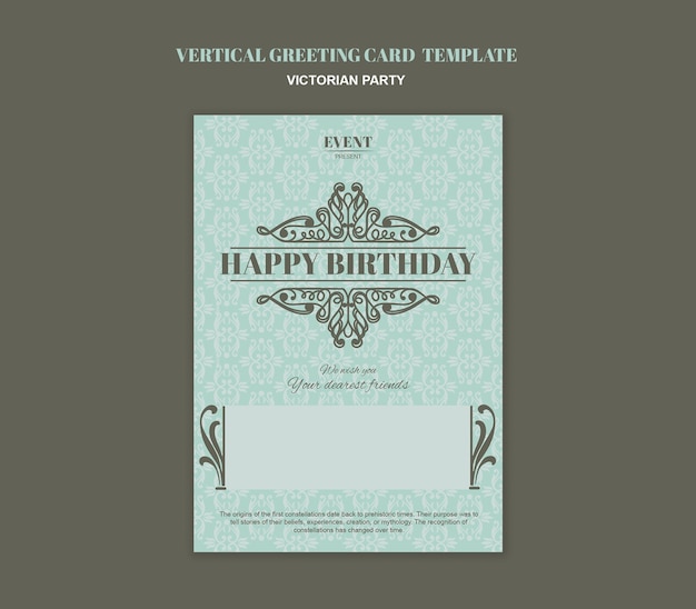 Victorian party  template design