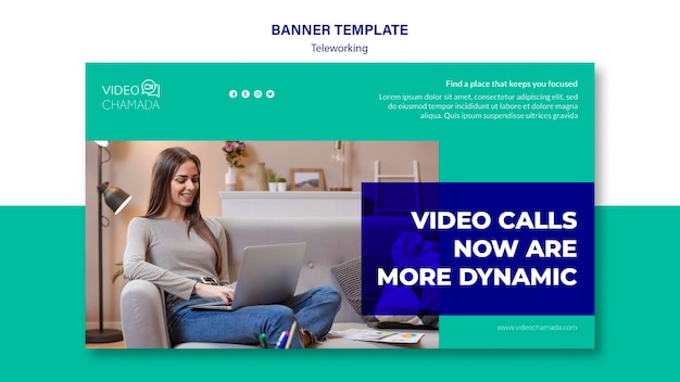 Video calls now are more dynamic banner template