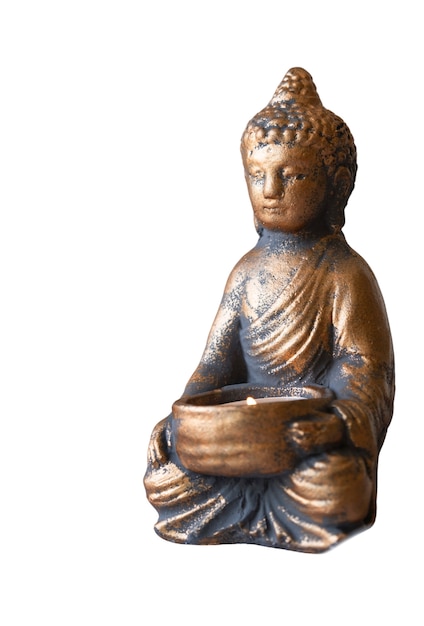 Free PSD view of buddha figurine