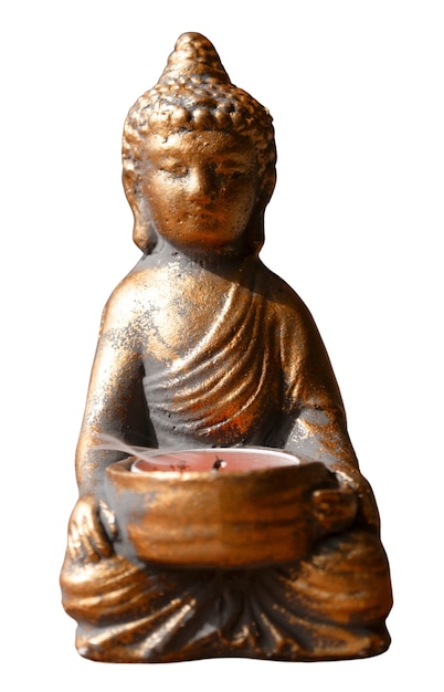 Free PSD view of buddha figurine