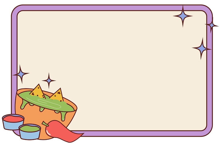 無料PSD 漫画のメキシコ料理の見方