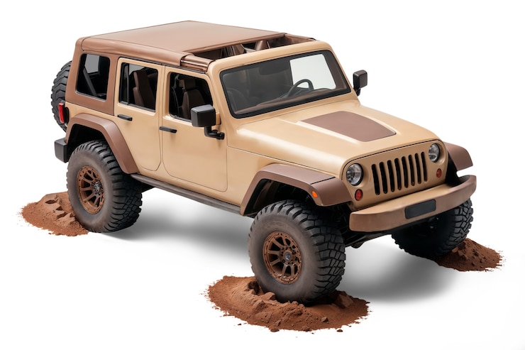 Free PSD view of crossroad car
