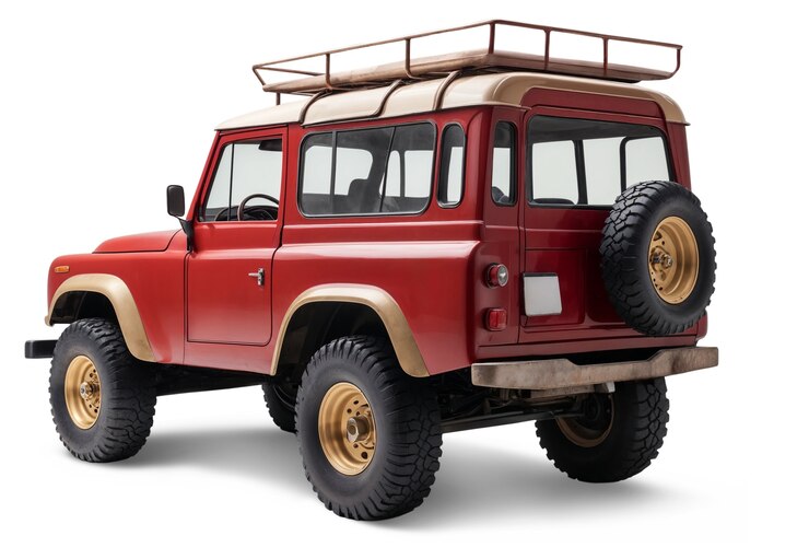 Free PSD view of crossroad car
