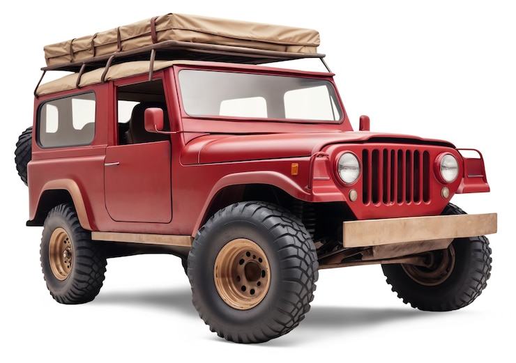 Free PSD view of crossroad car