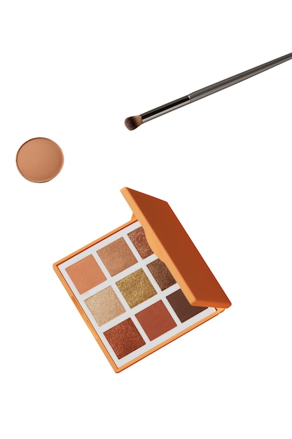 view of eyeshadow make-up palette