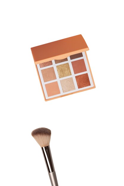 View of eyeshadow make-up palette