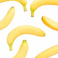 Free PSD view of fresh banana fruits