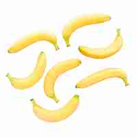 Free PSD view of fresh banana fruits