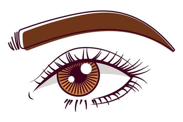 手で描かれた眼の景色
