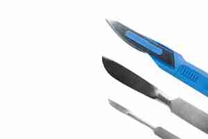 Free PSD view of medical or surgical scalpel