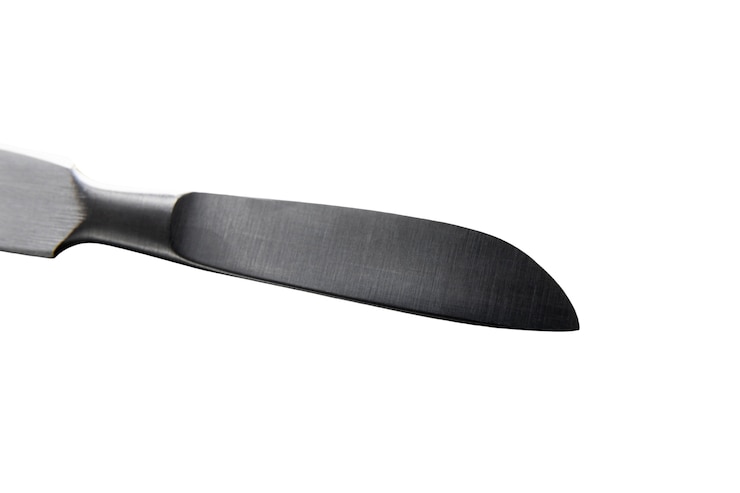 Free PSD view of medical or surgical scalpel