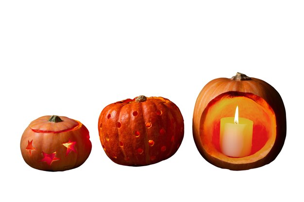 Free PSD view of scary halloween pumpkin