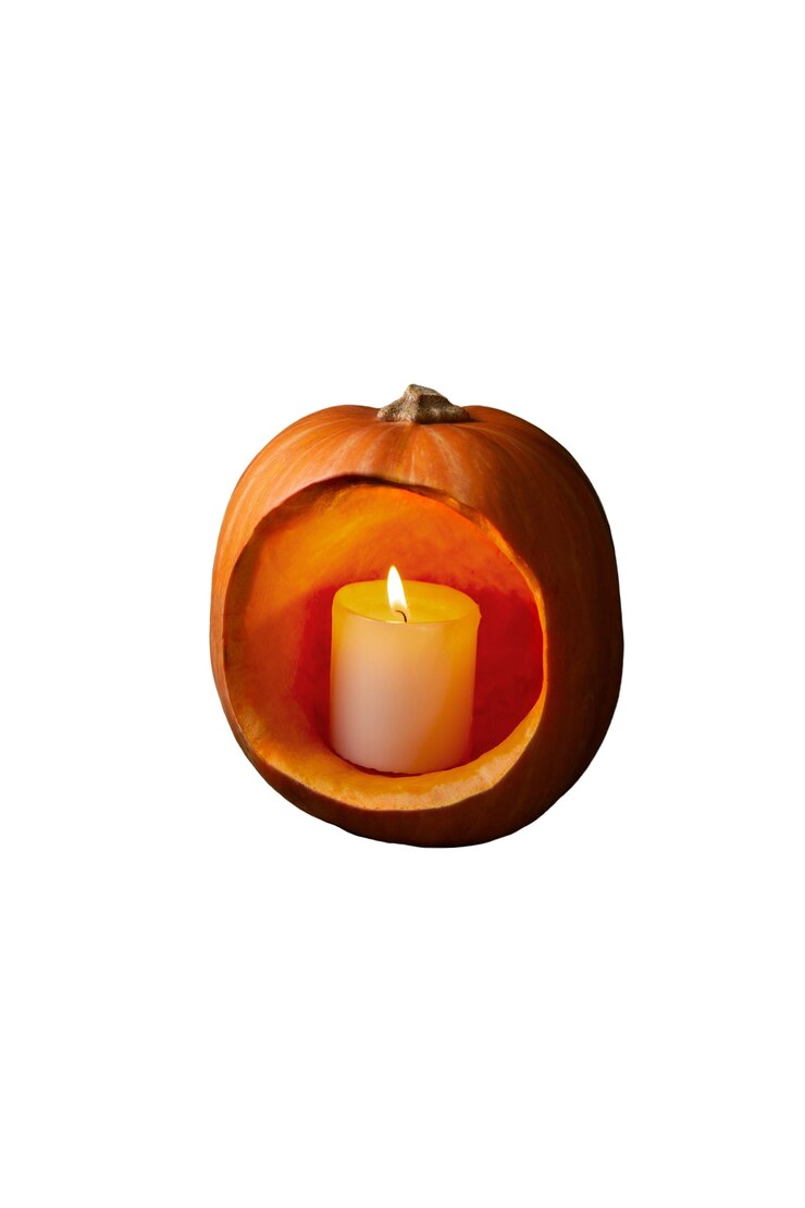 Free PSD view of scary halloween pumpkin