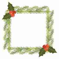 Free PSD view of square christmas frame