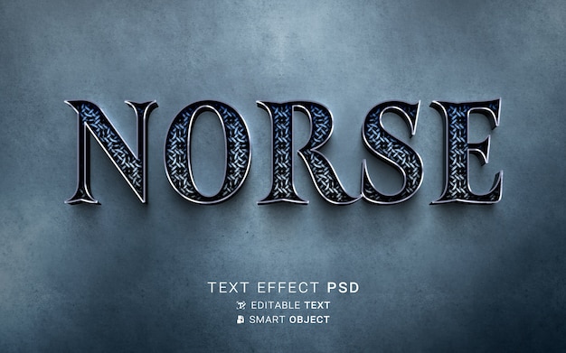 Vikings text effect template