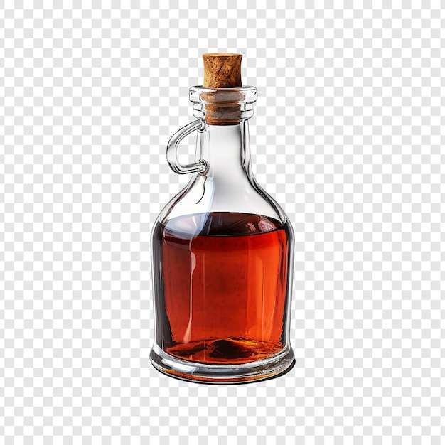 Free PSD vinegar bottle isolated on transparent background