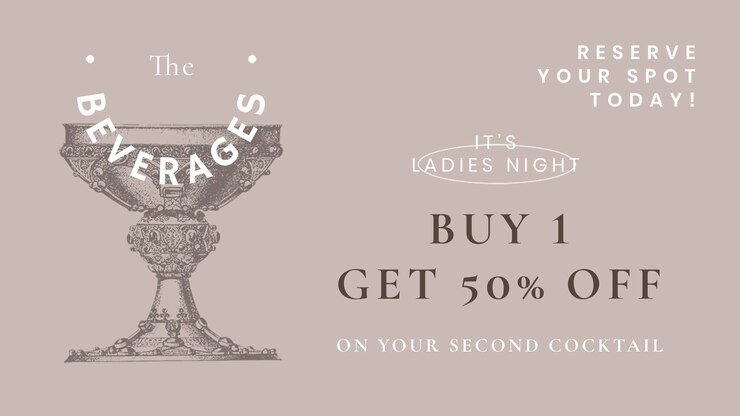 Free PSD vintage blog banner template psd for restaurant, remixed from public domain artworks