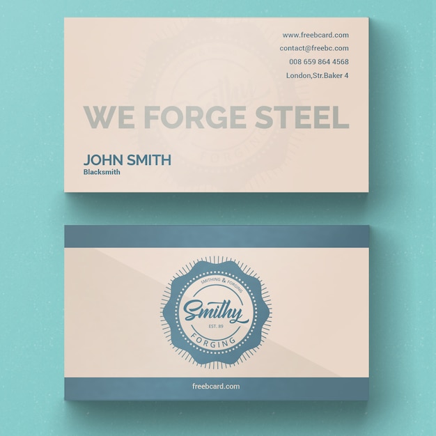 Vintage Corporate Card Template – Free PSD Download