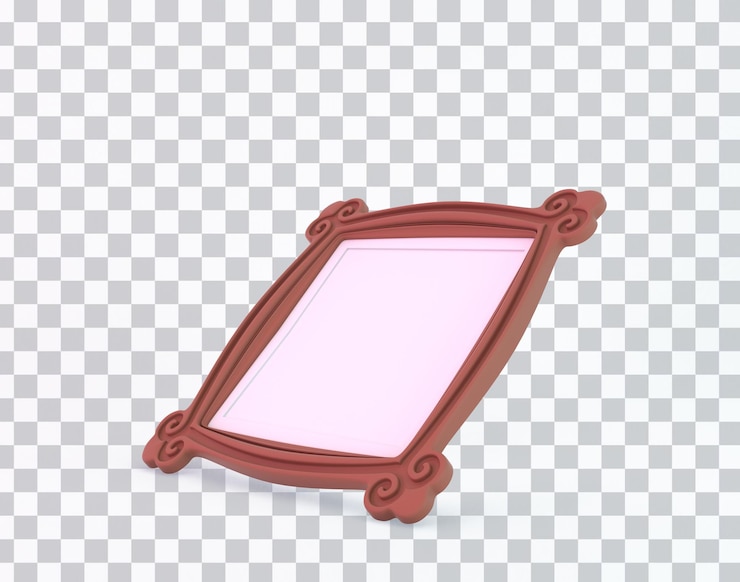 Free PSD vintage frame right side