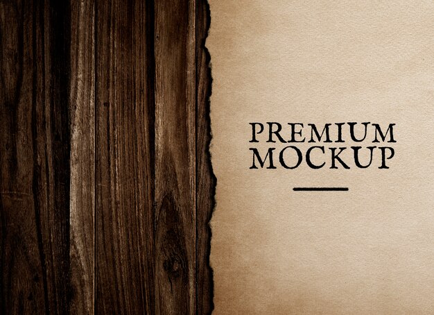 Download Vintage paper mockup illustration | Free PSD File