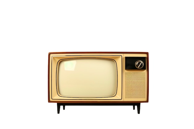 Free PSD vintage tv isolated