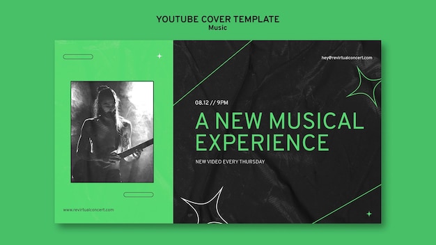 Free PSD virtual concert youtube cover