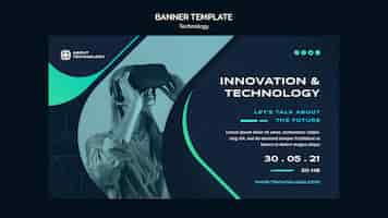 Free PSD virtual reality banner template