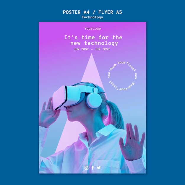 Virtual reality print template