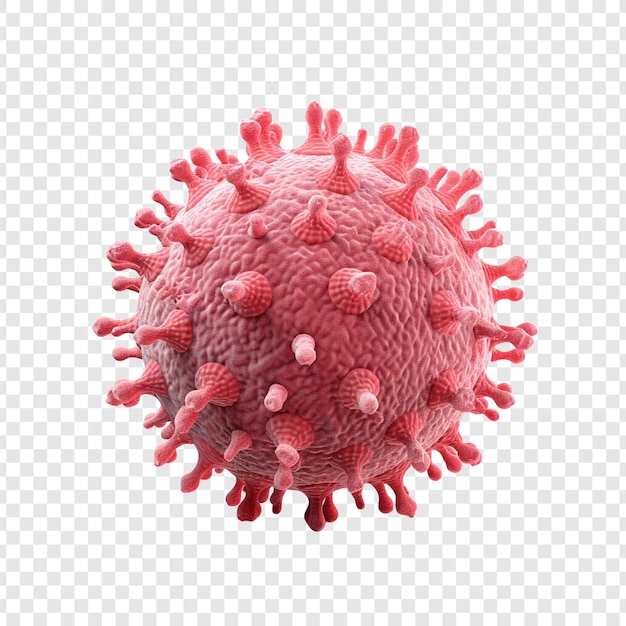 Free PSD virus isolated on transparent background