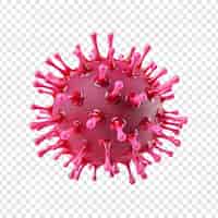 Free PSD virus isolated on transparent background