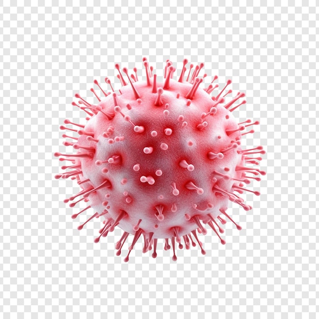 Free PSD virus isolated on transparent background