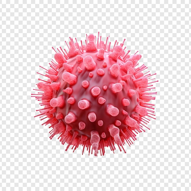 Free PSD virus isolated on transparent background