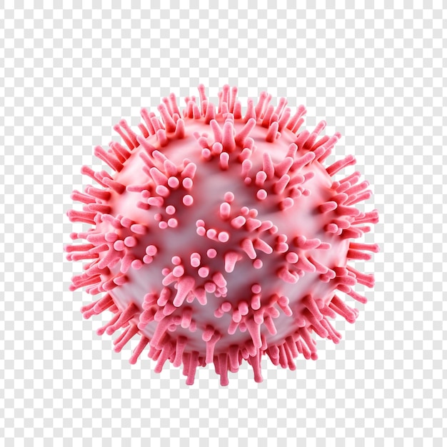 Virus isolato su sfondo trasparente