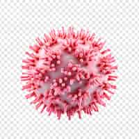 Free PSD virus isolated on transparent background