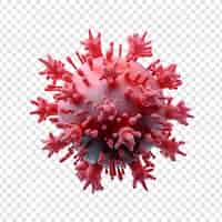 Free PSD virus isolated on transparent background