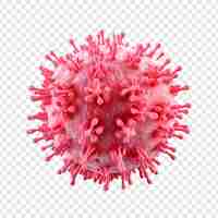 Free PSD virus isolated on transparent background