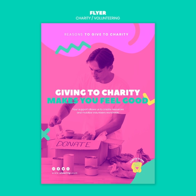 Volunteering flyer template