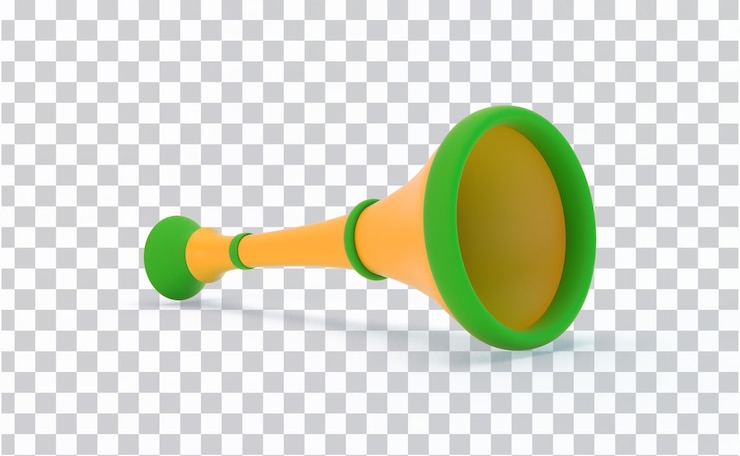 Free PSD vuvuzela horn left side