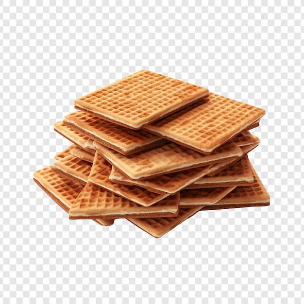 Wafers isolated on transparent background