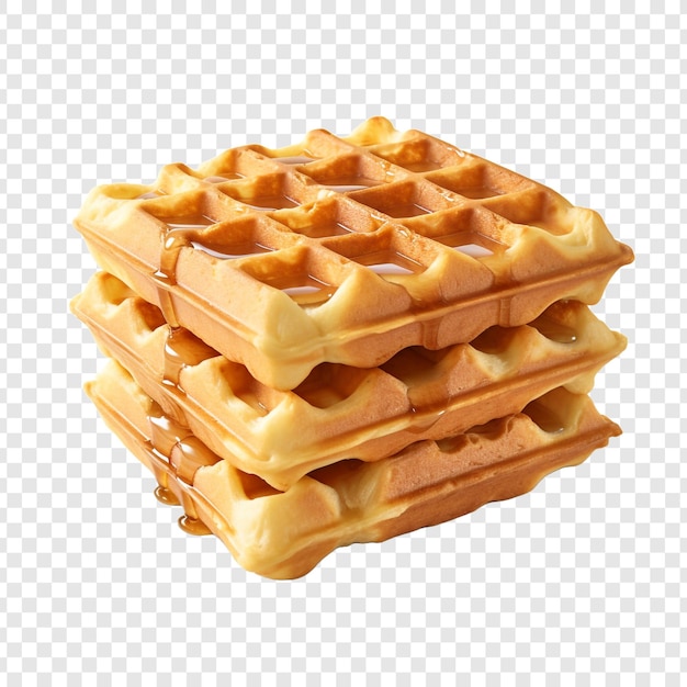 Free PSD waffles isolated on transparent background